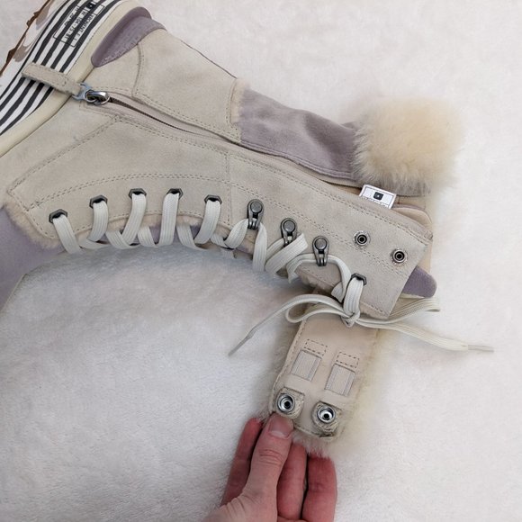 Women's Winter Boots with Fur Trim - Picture 4 of 11